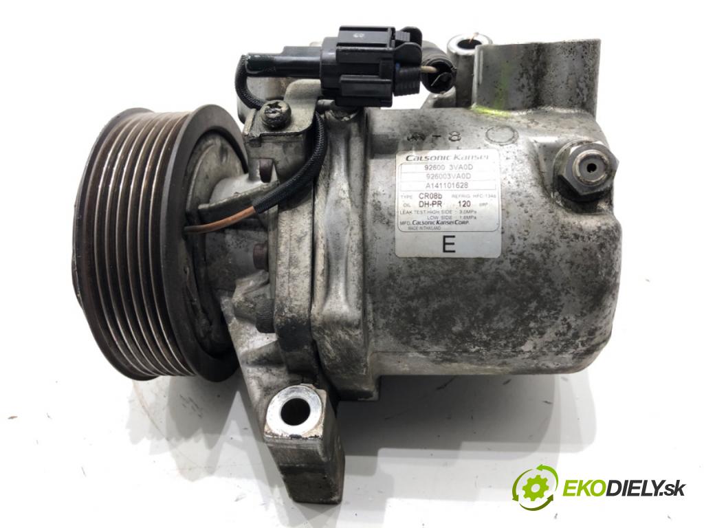 NISSAN MICRA K13 liftback 2015 59 kW 1.2 1198 Kompresor klimatizácie 926003VA0D (Kompresor klimatizácie)
