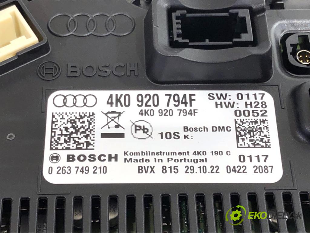 AUDI A7 C8 liftback 2023 195 kW 45 TFSI Mild Hybrid quattro 1984 prístrojovka 4K0920794F (Přístrojová deska)