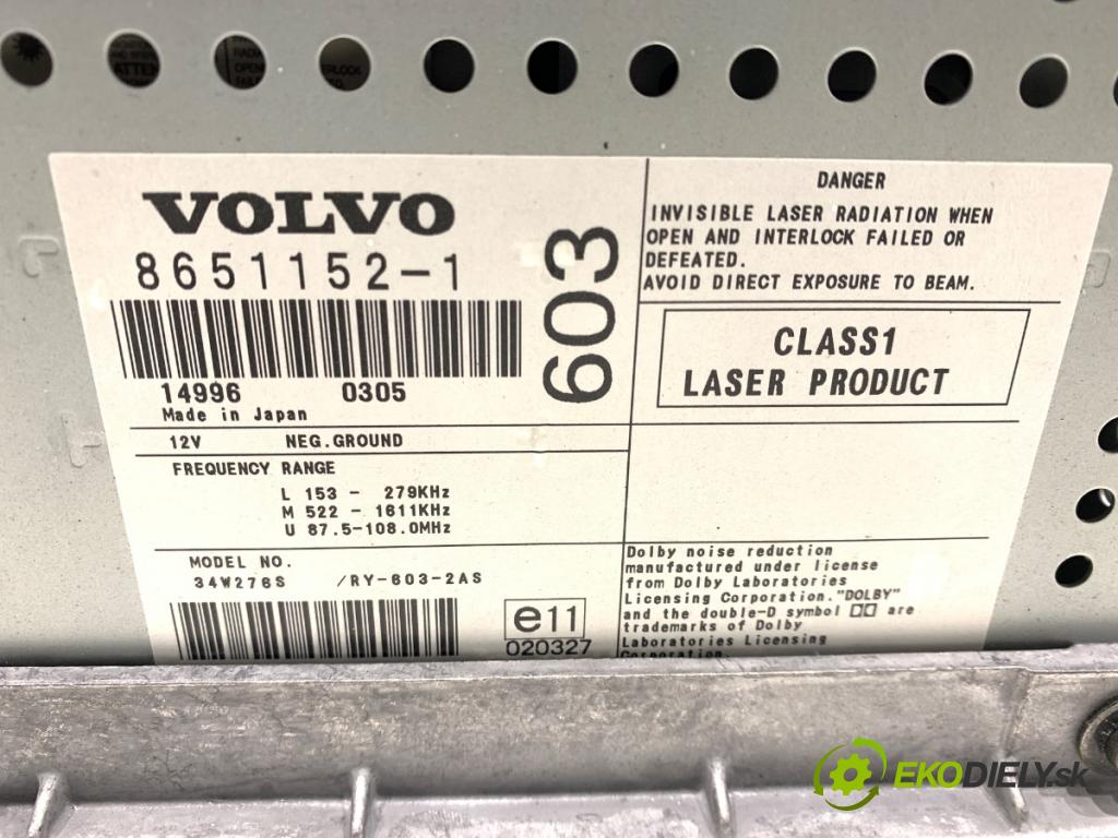 VOLVO S60 I sedan 2003 125 kW 2.4 2435 RADIO  (Audio zariadenie)