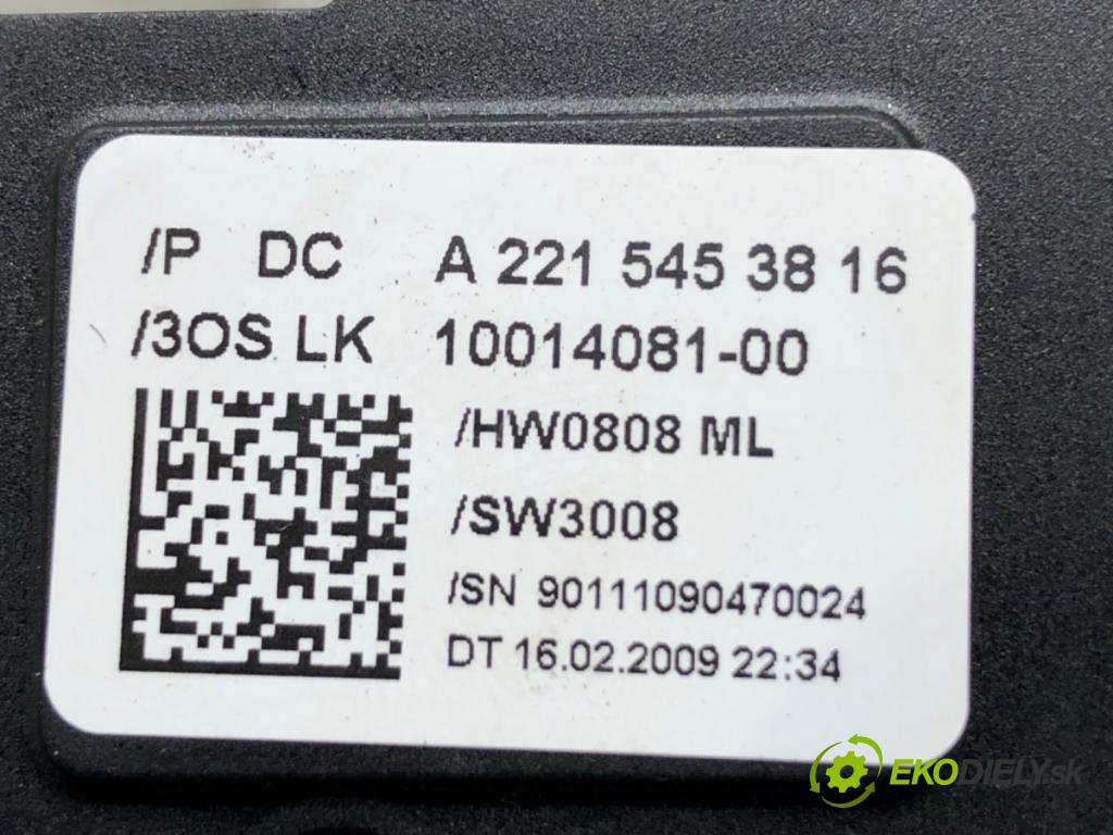 MERCEDES-BENZ W221 sedan 2010 205 kW S 400 Hybrid (221.095, 221.195) 3498 snímač ÚHEL: otáčky A2215453816