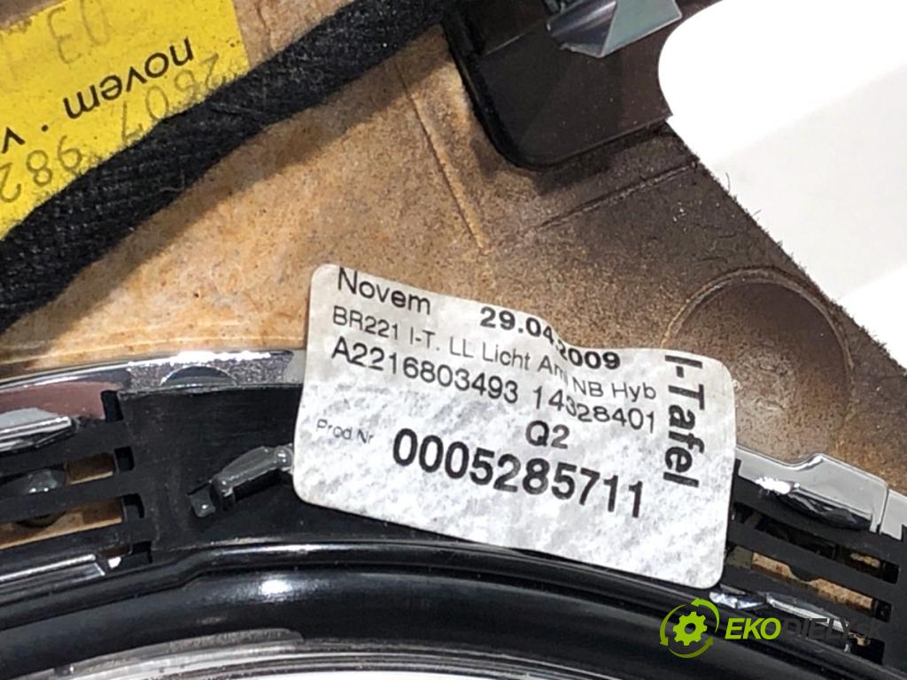 MERCEDES-BENZ W221 sedan 2010 205 kW S 400 Hybrid (221.095, 221.195) 3498 lišty kryt A2216803493 A2217205122 (Lišta)