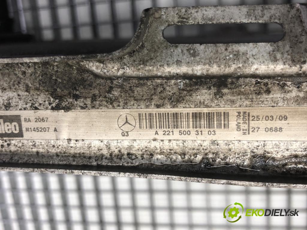 MERCEDES-BENZ W221 sedan 2010 205 kW S 400 Hybrid (221.095, 221.195) 3498 Chladič vody A2215003103 (Chladič vody)