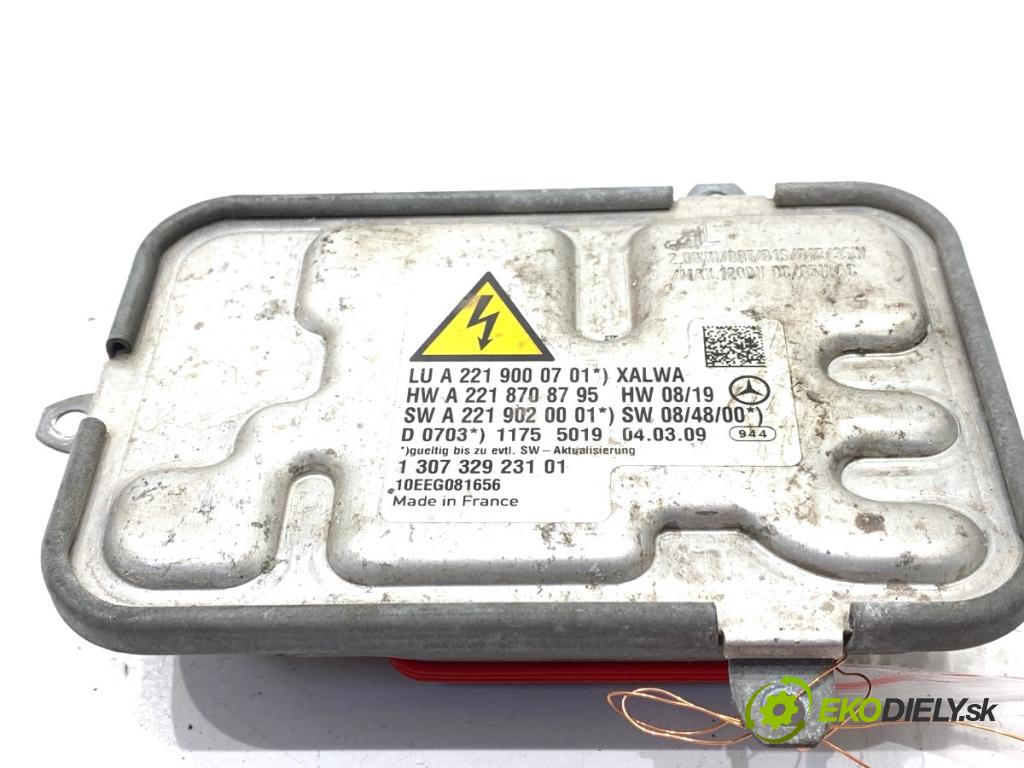 MERCEDES-BENZ W221 sedan 2010 205 kW S 400 Hybrid (221.095, 221.195) 3498 Menič XENON A2219000701 (Riadiaca jednotka xenónu)