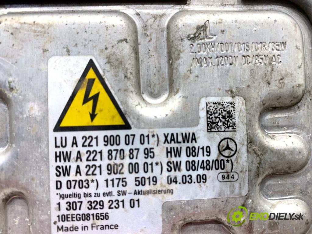 MERCEDES-BENZ W221 sedan 2010 205 kW S 400 Hybrid (221.095, 221.195) 3498 Menič XENON A2219000701 (Riadiaca jednotka xenónu)