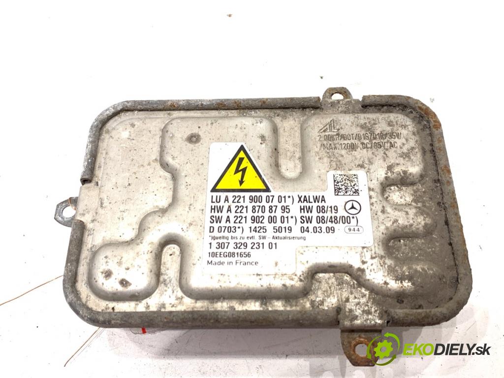 MERCEDES-BENZ W221 sedan 2010 205 kW S 400 Hybrid (221.095, 221.195) 3498 Menič XENON A2219000701 (Riadiaca jednotka xenónu)