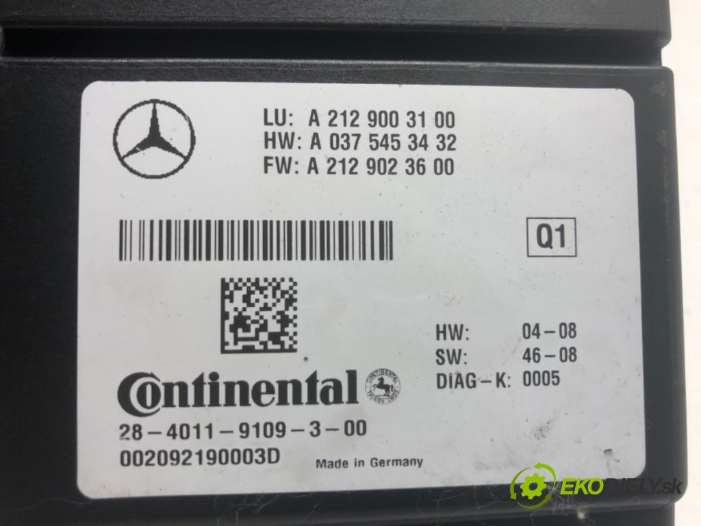 MERCEDES-BENZ W221 sedan 2010 205 kW S 400 Hybrid (221.095, 221.195) 3498 Modul Riadiaca jednotka A2129003100 (Riadiaca jednotka ostatné)