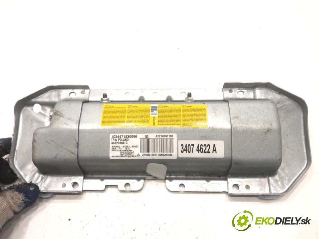 MERCEDES-BENZ W221 sedan 2010 205 kW S 400 Hybrid (221.095, 221.195) 3498 AirBag koleno: A2218601102