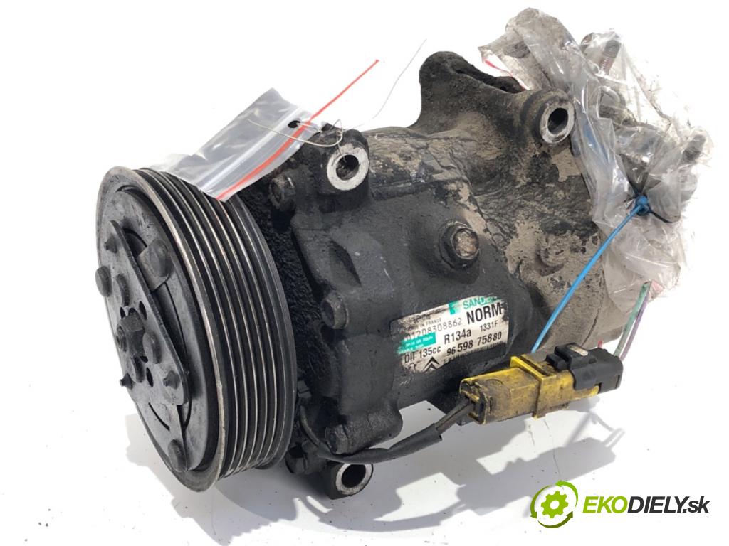 PEUGEOT PARTNER II Nadwozie pełne/minivan 2009 66 kW 1.6 HDi 16V 1560 Kompresor klimatizácie 9659875880 (Kompresor klimatizácie)