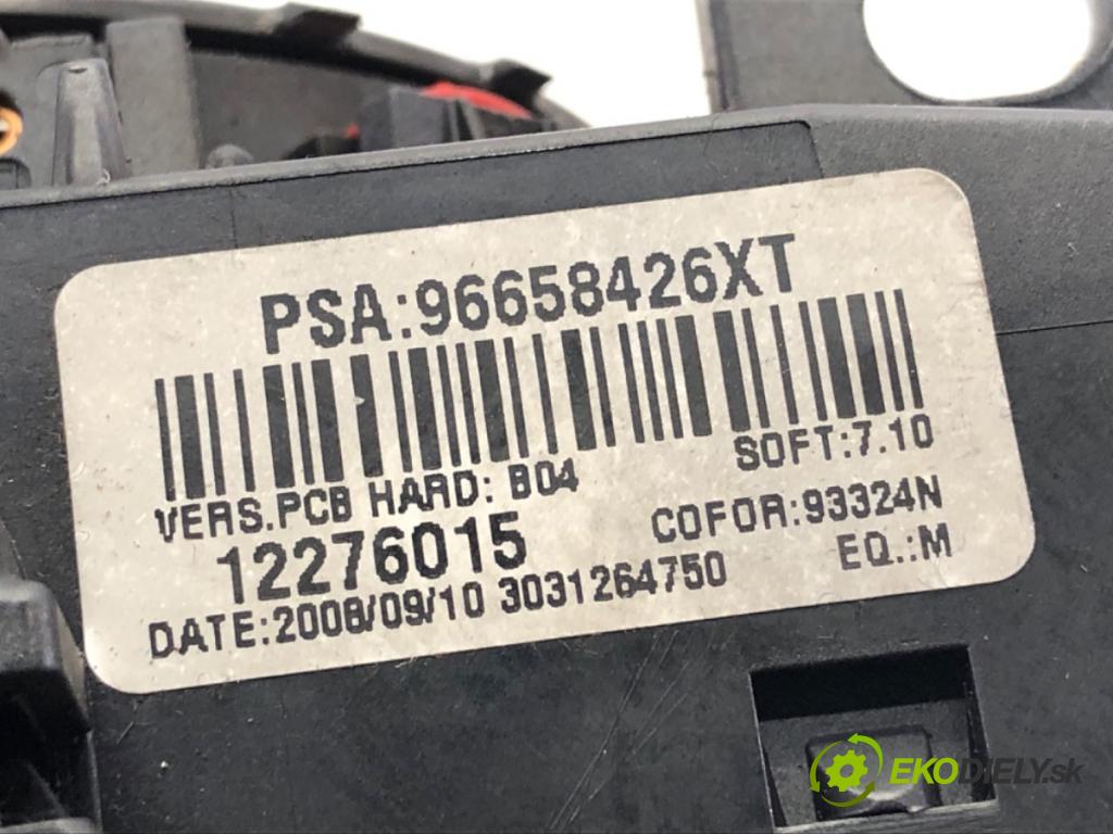 PEUGEOT PARTNER II Nadwozie pełne/minivan 2009 66 kW 1.6 HDi 16V 1560 Prepínač kombinovaný 96658426XT (Prepínacie páčky pod volantom)