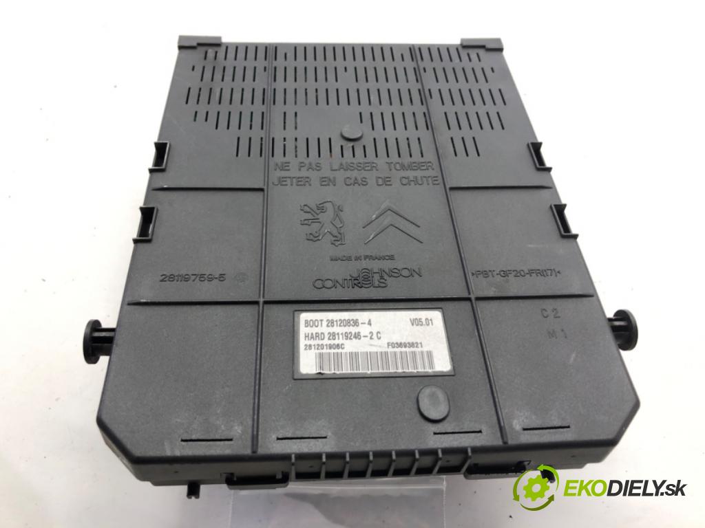 PEUGEOT PARTNER II Nadwozie pełne/minivan 2009 66 kW 1.6 HDi 16V 1560 modul BSI 966405878001 (Pojistková skříňka)