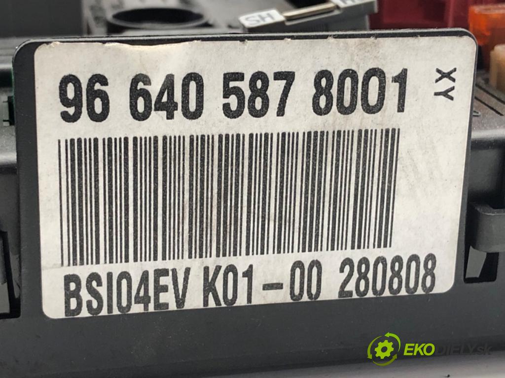 PEUGEOT PARTNER II Nadwozie pełne/minivan 2009 66 kW 1.6 HDi 16V 1560 modul BSI 966405878001 (Pojistková skříňka)