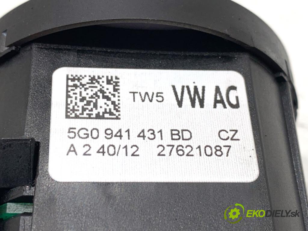 VW GOLF VII liftback 2012 77 kW 1.6 TDI 1598 spínač světel 5G0941431BD