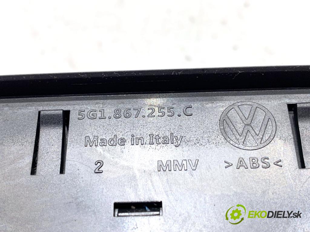 VW GOLF VII liftback 2012 77 kW 1.6 TDI 1598 Prepínač okien 5G0959857B (Prepínacie páčky pod volantom)