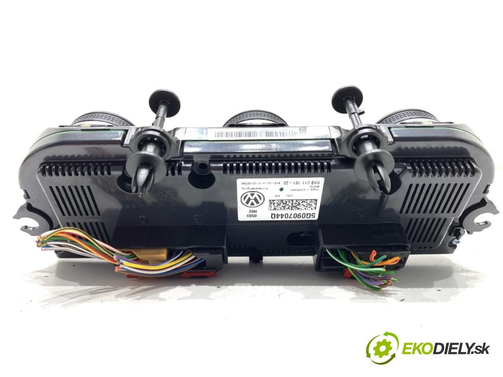 VW GOLF VII liftback 2012 77 kW 1.6 TDI 1598 Panel ovládania kúrenia 5G0907044Q (Prepínacie páčky pod volantom)