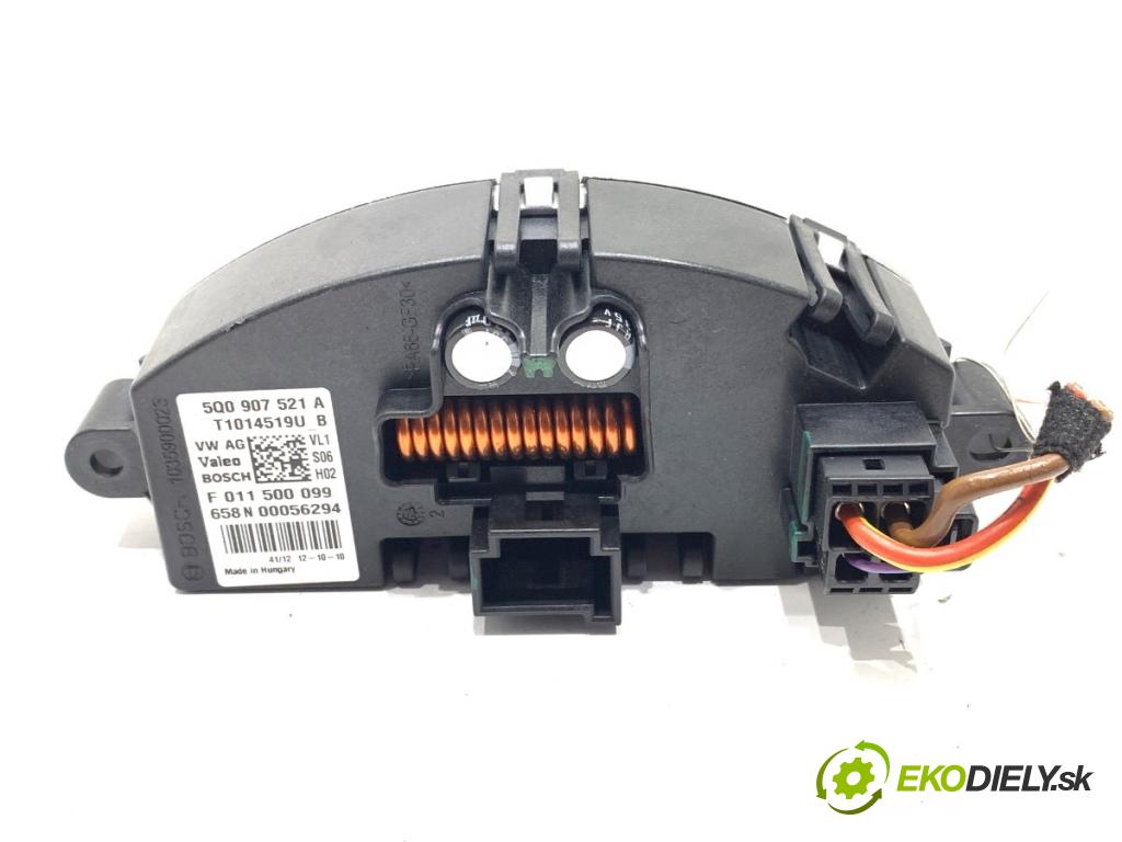 VW GOLF VII liftback 2012 77 kW 1.6 TDI 1598 Odpor, rezistor kúrenia vzduchu 5Q0907521A (Odpor (rezistor) kúrenia)