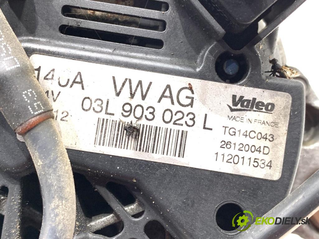 VW GOLF VII liftback 2012 77 kW 1.6 TDI 1598 Alternátor 03L903023L (Alternátor)
