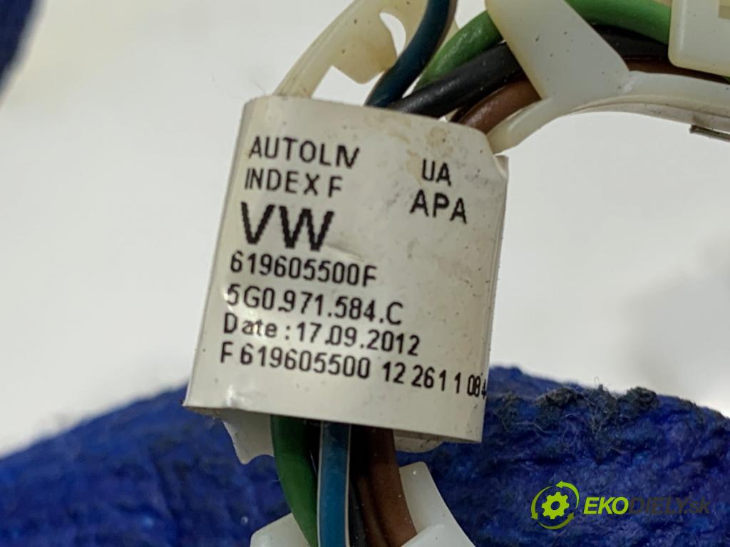 VW GOLF VII liftback 2012 77 kW 1.6 TDI 1598 káblovačka silenbloku airbag 5G0971584C
