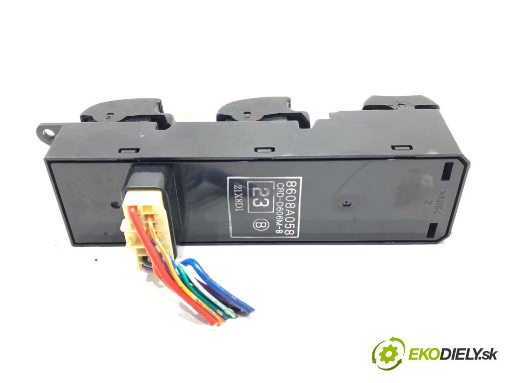 MITSUBISHI LANCER VIII liftback 2009 105 kW 1.8 (CX3A) 1798 Prepínač okien 8608A058 (Prepínacie páčky pod volantom)