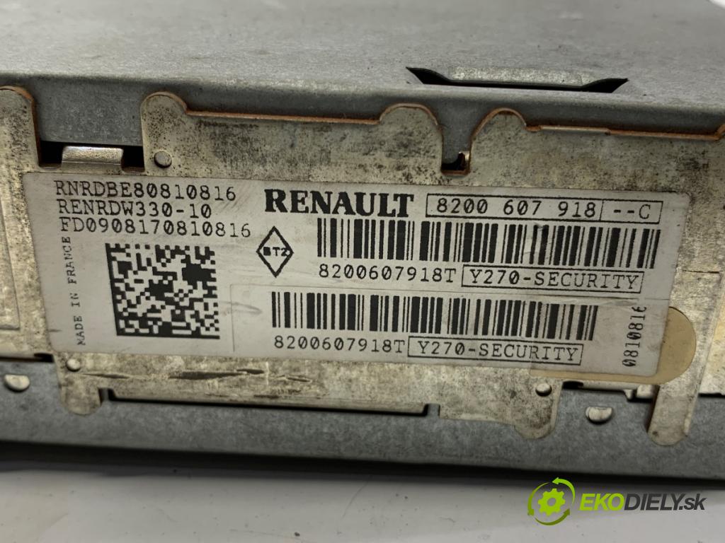 RENAULT MEGANE II liftback 2008 63 kW 1.5 dCi (BM1F, CM1F) 1461 RADIO 8200607918 (Audio zariadenie)