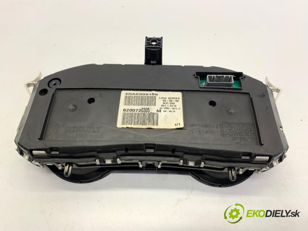 RENAULT MEGANE II liftback 2008 63 kW 1.5 dCi (BM1F, CM1F) 1461 Prístrojovka 8200720305 (Prístrojová doska)