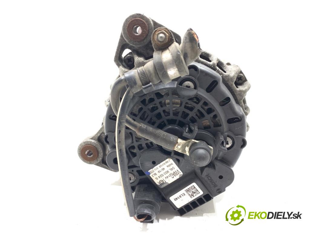 VW CADDY IV Nadwozie pełne/minivan 2020 75 kW 2.0 TDI 1968 Alternátor 04L903024S (Alternátor)