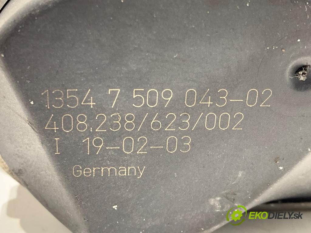 MINI R50 R53 liftback 2002 85 kW Cooper 1598 Škrtiaca klapka 7509043-02 (Škrtiaca klapka)