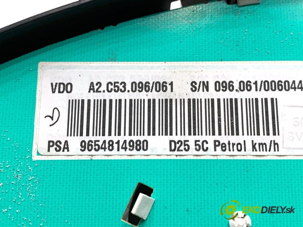 PEUGEOT 407 coupe 2008 155 kW 3.0 V6 2946 Prístrojovka 9654814980 (Prístrojová doska)