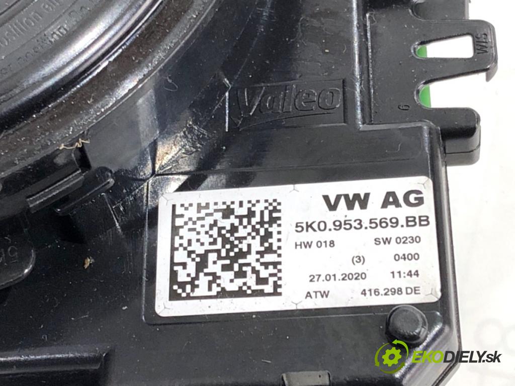 VW CADDY IV Nadwozie pełne/minivan 2020 75 kW 2.0 TDI 1968 kroužek slimák airbag 5K0953569BB (Airbag)