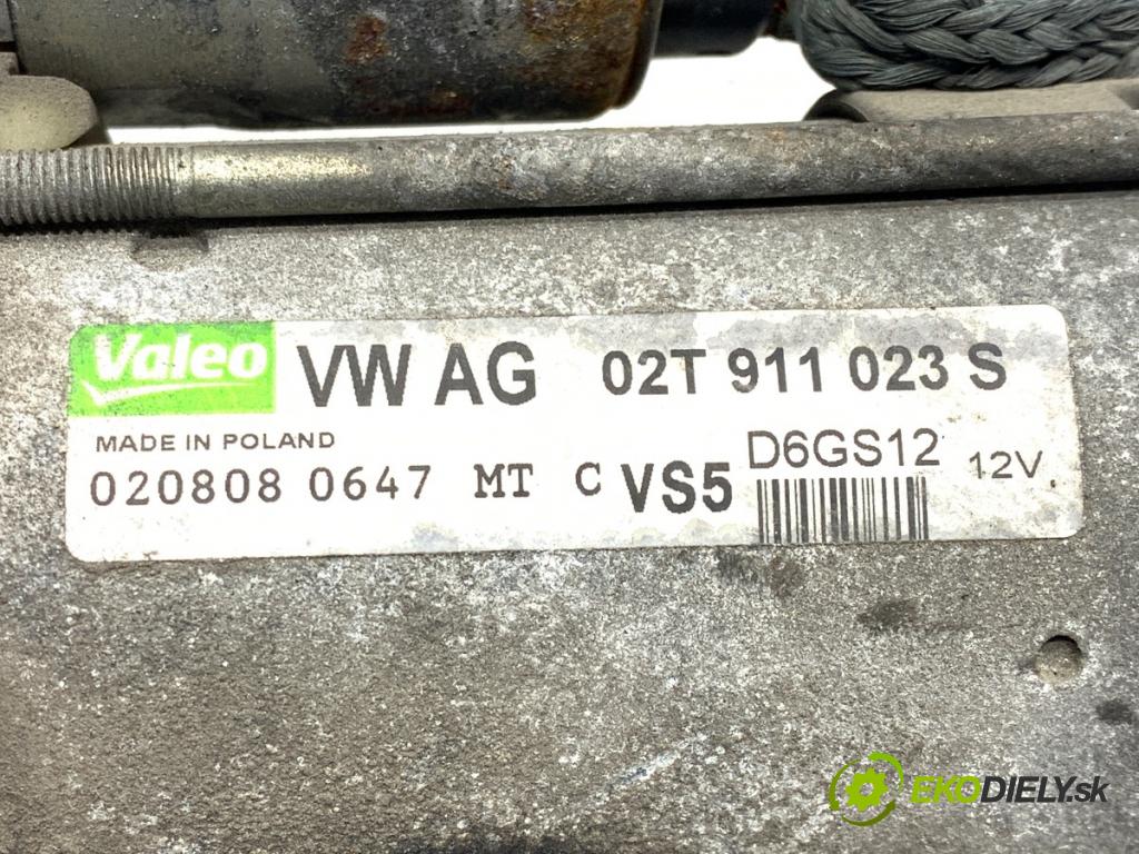 SKODA ROOMSTER nadwozie wielkoprzestrzenne (MPV) 2008 63 kW 1.4 1390 Štartér 02T911023S (Štartér)