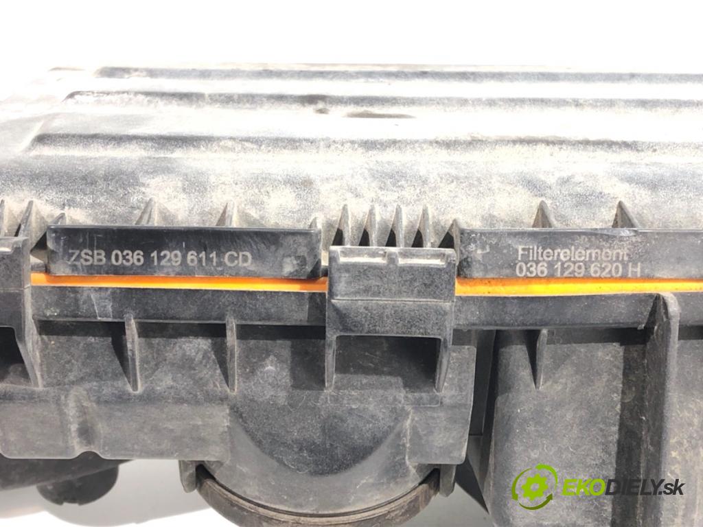 SKODA ROOMSTER nadwozie wielkoprzestrzenne (MPV) 2008 63 kW 1.4 1390 Obal filtra vzduchu 036129611CD (Obal vzduchového filtra)