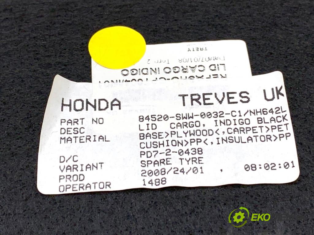 HONDA CR-V III SUV 2008 103 kW 2.2 i-CTDi 4WD (RE6) 2204 KRYTINA: kufra 84520-SWW-0032-C1
