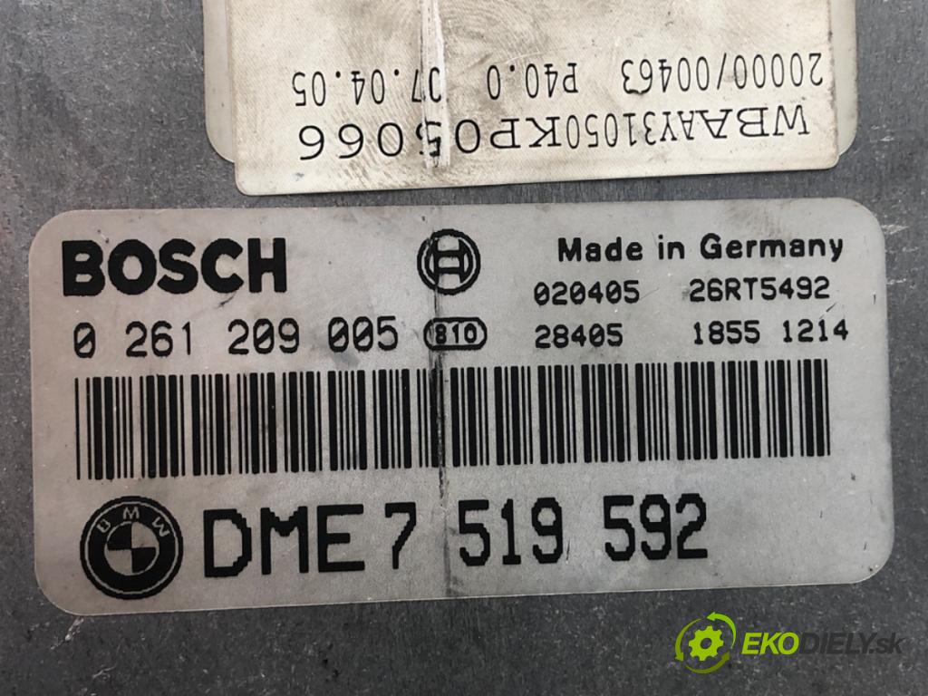 BMW E46 sedan 2002 85 kW 316 i 1596 riadiaca jednotka Motor 7519592 (Riadiaca jednotka)