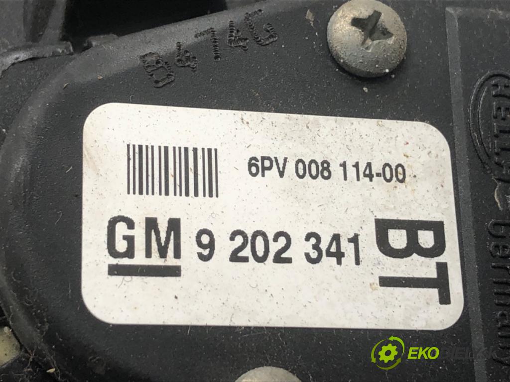 OPEL ZAFIRA A nadwozie wielkoprzestrzenne (MPV) 2004 74 kW 1.6 16V (F75) 1598 Potenciometer plynu 9202341 (Potenciometer plynového pedálu)