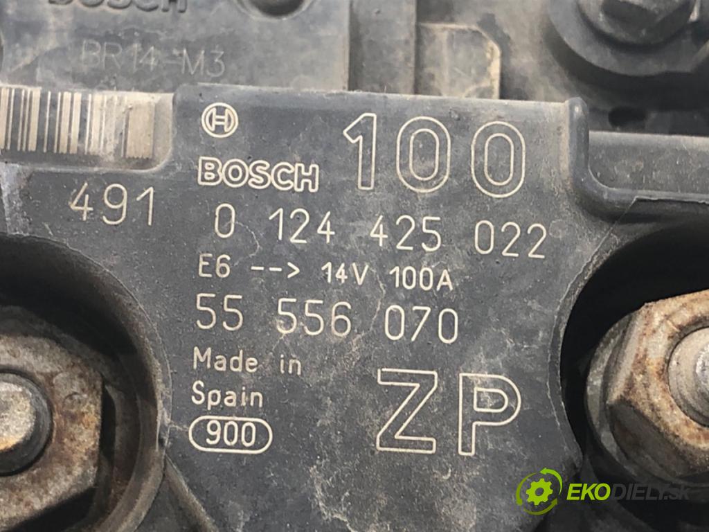 OPEL ZAFIRA A nadwozie wielkoprzestrzenne (MPV) 2004 74 kW 1.6 16V (F75) 1598 Alternátor 55556070 0124425022 (Alternátor)