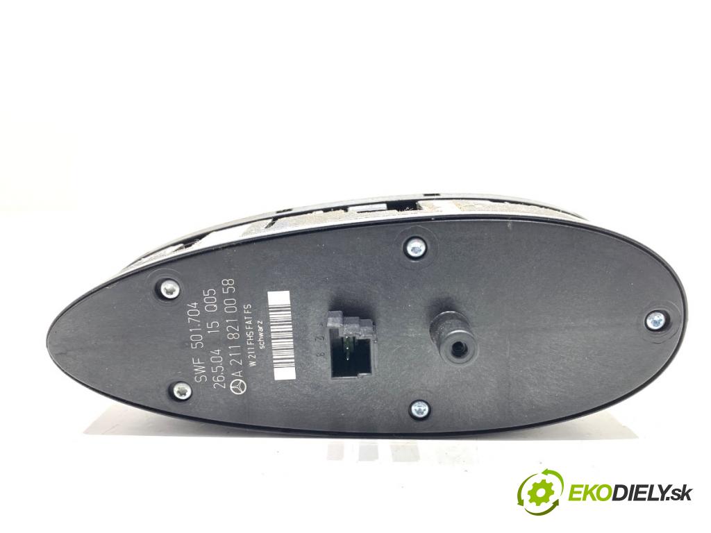 MERCEDES-BENZ S211 Kombi 2004 150 kW E 320 T CDI (211.226) 3222 Prepínač okien A2118210058 (Prepínacie páčky pod volantom)