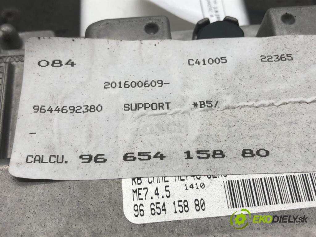 CITROEN C4 I liftback 2008 80 kW 1.6 16V 1587 řídící jednotka motora 9665415880 (Řídicí jednotka)
