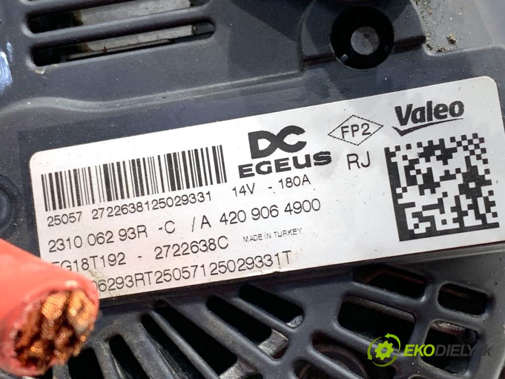 RENAULT EXPRESS Nadwozie pełne/minivan 2022 70 kW 1.5 Blue dCi 95 (F6AB) 1461 Alternátor 231006293R (Alternátor)