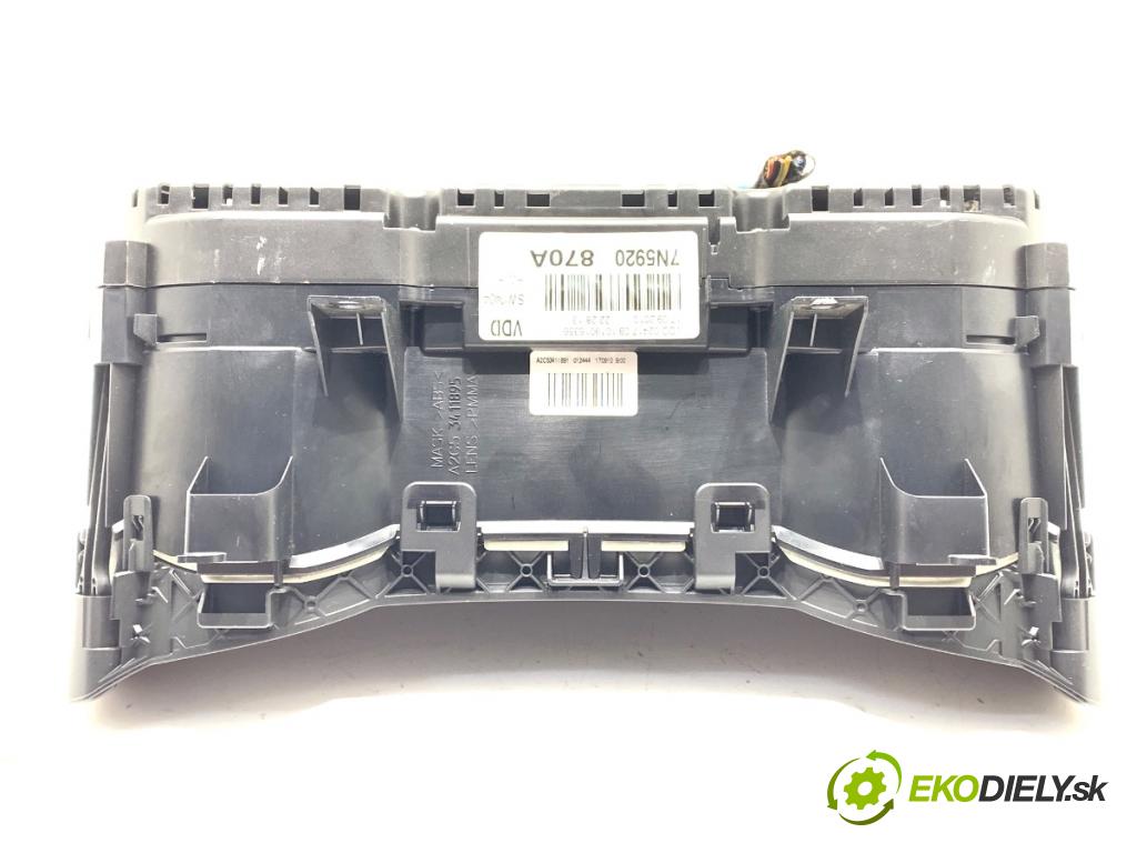 SEAT ALHAMBRA II nadwozie wielkoprzestrzenne (MPV) 2011 103 kW 2.0 TDI 1968 Prístrojovka 7N5920870A (Prístrojová doska)