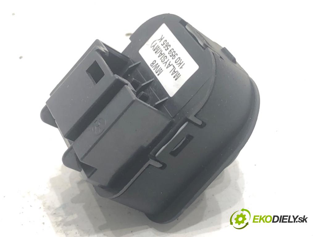 SEAT ALHAMBRA II nadwozie wielkoprzestrzenne (MPV) 2011 103 kW 2.0 TDI 1968 Prepínač nastavenia spätných zrkadiel 1K0959565K (Prepínacie páčky pod volantom)