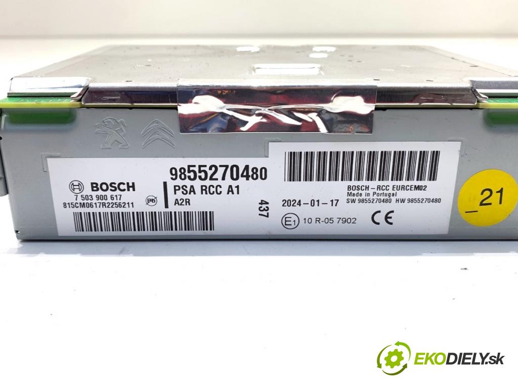 OPEL COMBO D Nadwozie pełne/minivan 2024 81 kW 1.2 1199 RADIO 9855270480 (Audio zariadenie)