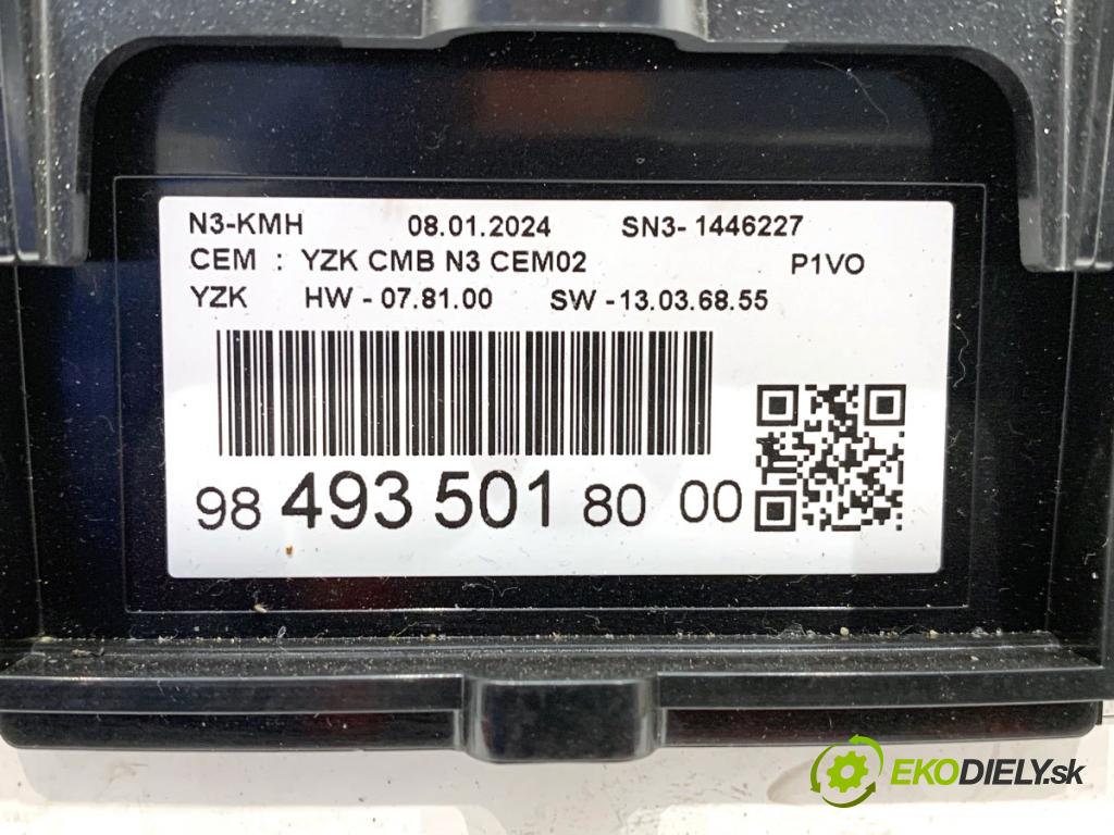 OPEL COMBO D Nadwozie pełne/minivan 2024 81 kW 1.2 1199 prístrojovka 9849350180 (Přístrojová deska)