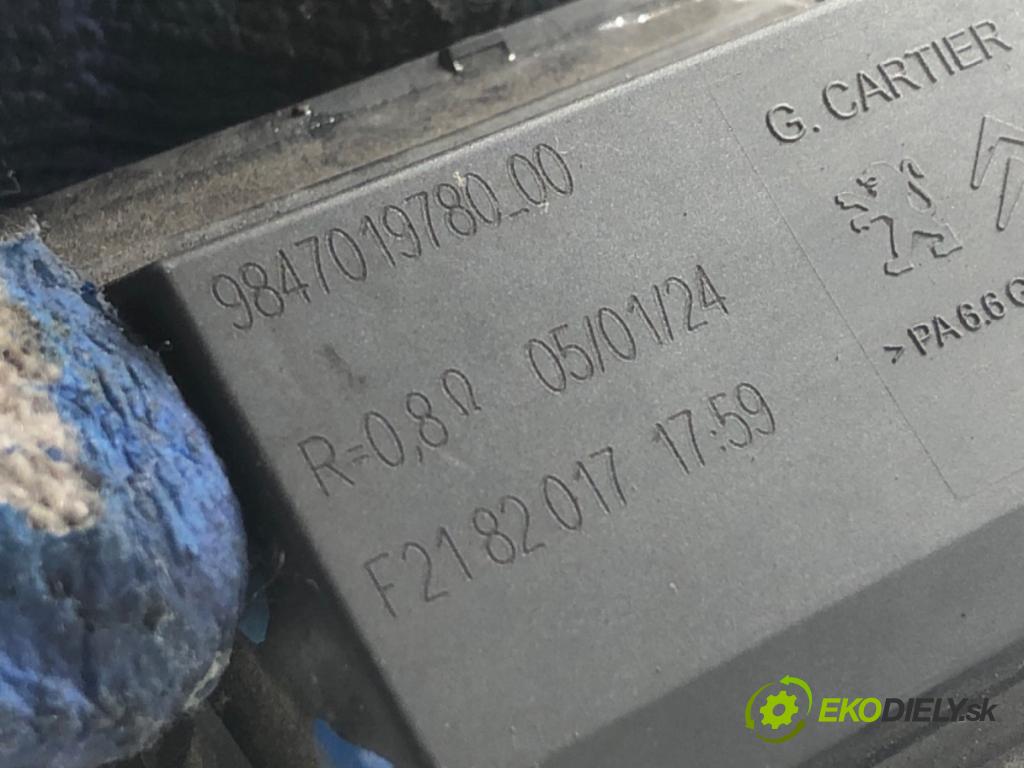 OPEL COMBO D Nadwozie pełne/minivan 2024 81 kW 1.2 1199 odpor rezistor ventilátoru chladiče 9847019780