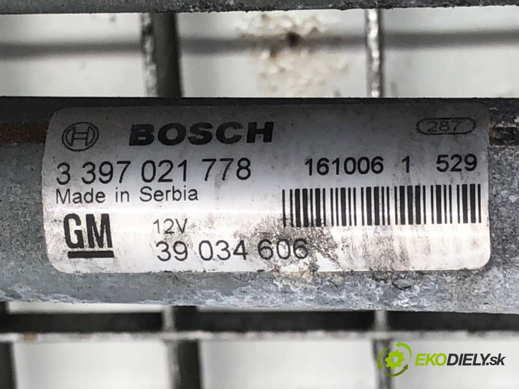 OPEL ASTRA K liftback 2016 92 kW 1.4 Turbo (68) 1399 Mechanizmus stieračov predný 39034606 (Motorček stieračov predný)
