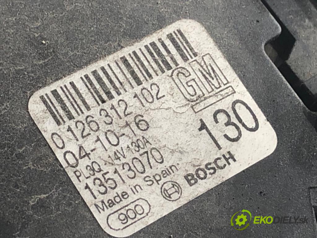 OPEL ASTRA K liftback 2016 92 kW 1.4 Turbo (68) 1399 Alternátor 13513070 (Alternátor)