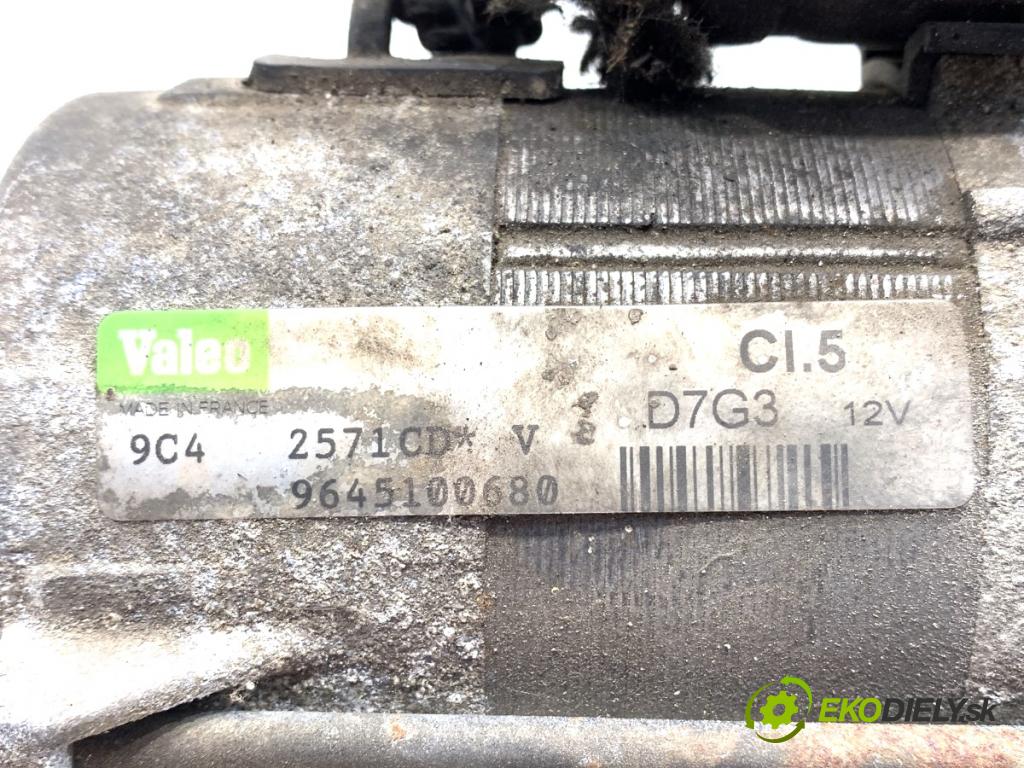 CITROEN C3 liftback 2004 50 kW 1.4 HDi 1398 Štartér 9645100680 (Štartér)