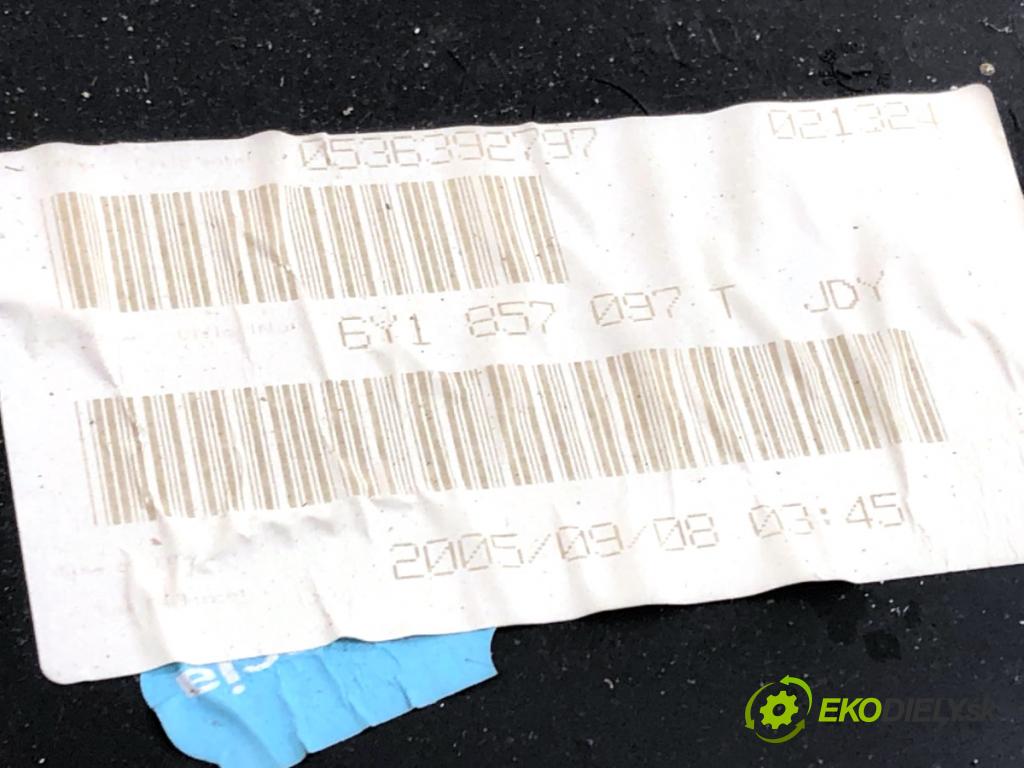 SKODA FABIA I liftback 2005 55 kW 1.4 16V 1390 Priehradka, kastlík spolujazdca 6Y1857103 (Priehradka (kastlík))