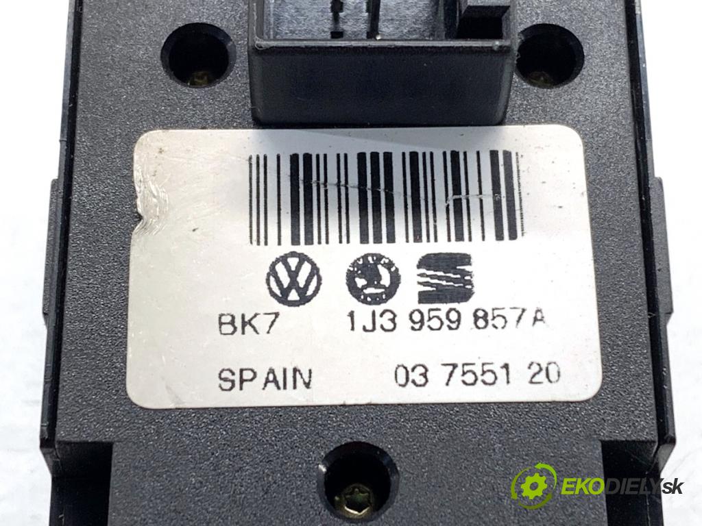 SKODA FABIA I liftback 2005 55 kW 1.4 16V 1390 Prepínač okien 1J3959857A (Prepínacie páčky pod volantom)