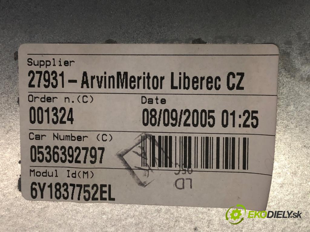 SKODA FABIA I liftback 2005 55 kW 1.4 16V 1390 mechanismus okna pravý přední část 6Y1959802 6Y1837752EL