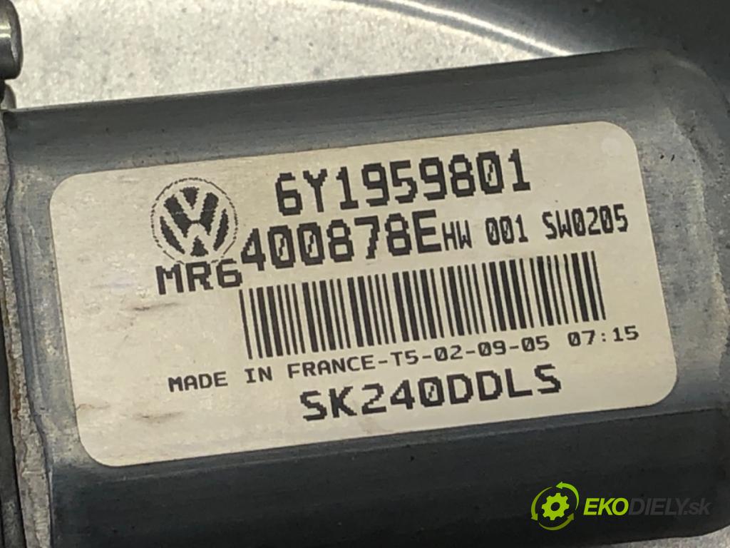SKODA FABIA I liftback 2005 55 kW 1.4 16V 1390 mechanismus okna levý přední část 6Y1837751DC