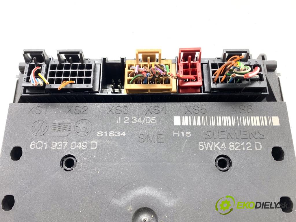 SKODA FABIA I liftback 2005 55 kW 1.4 16V 1390 Modul komfortu 6Q1937049D (Modul komfortu)